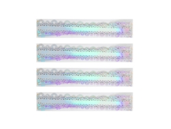 Pegatinas Holográficas de Flores (40 PCS), Transparentes e Impermeables NEVEANCE