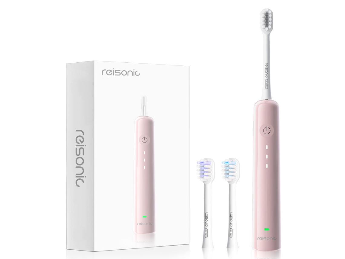 Cepillo de dientes eléctrico inteligente para parejas con vibración sónica, rosa, Sfushos