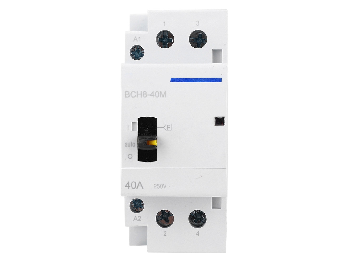 Contactor De Potencia De Ca Doméstico Bch8-40m 2p40a 24v2no Con Función Manual, Silencioso Y Económico.