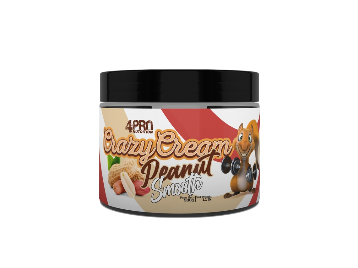 Mantequilla de cacahuete Crazy Cream suave 500 g 4 Pro