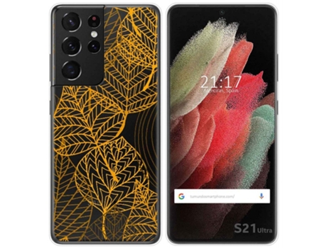 Carcasa Samsung Galaxy S21 Ultra 5G TUMUNDOSMARTPHONE Dibujos Transparente Multicolor