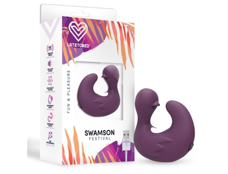 Estimulador Swamson Dedal Patito Usb Silicona Violet FESTIVAL