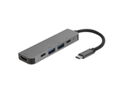 Hub Usb-c (conexão Usb3.0 Para Hdmi) Estação De Docking Multifuncional 5 Em 1 Com Carregamento Pd E Suporte Otg