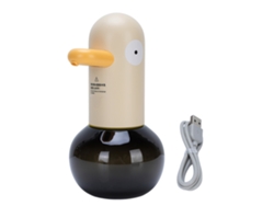Dispensador Automático De Jabón, 2 Velocidades, Recargable, 400 Ml, Amarillo, Para Baño/cocina.