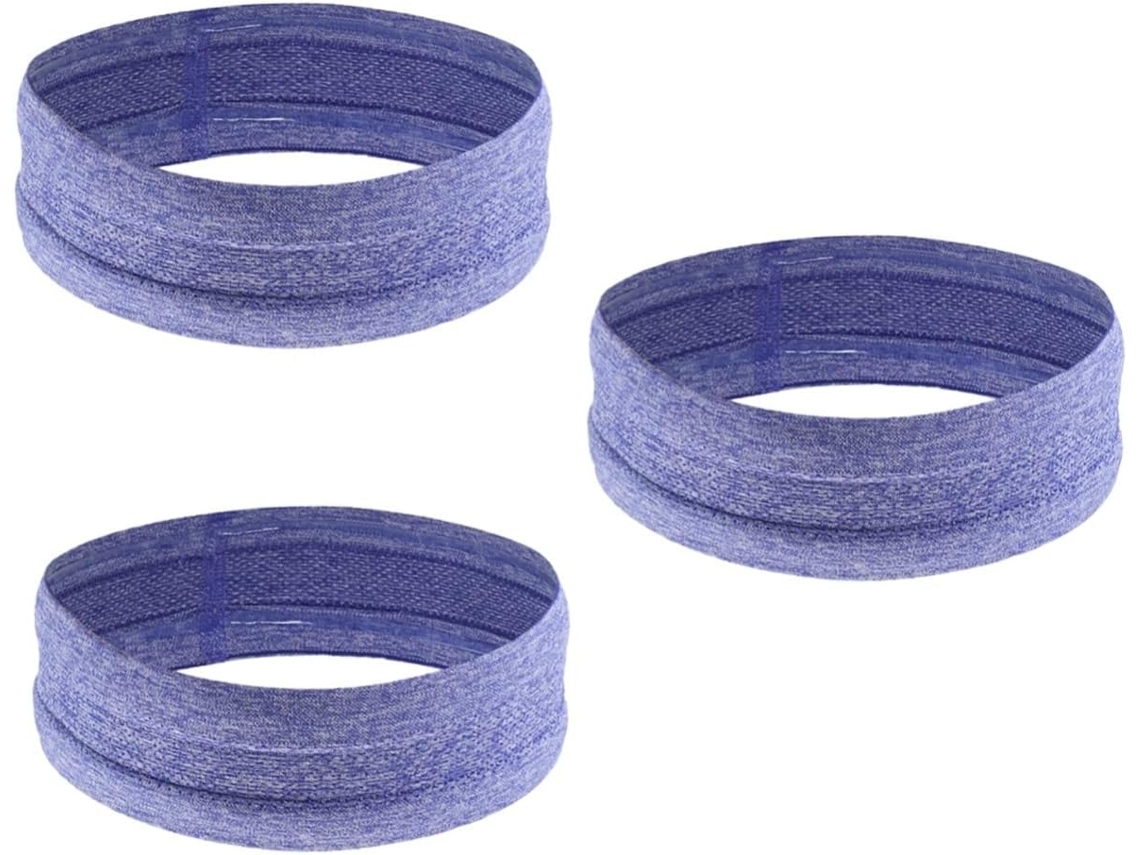 Juego de 3 diademas deportivas para yoga y fitness, lavables, accesorio práctico para maquillaje y