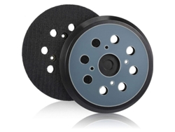 2 Fundas De Lija Orbital De Reemplazo 125mm Con Gancho Y Loop 8 Agujeros Para Lijadora Azul