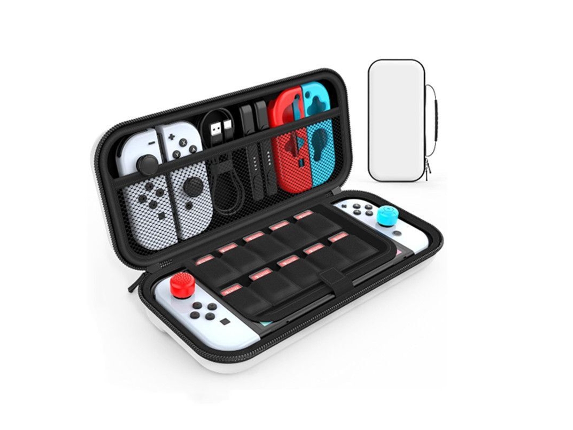 Estuche Almacenamiento Blanco Para Consola Switch