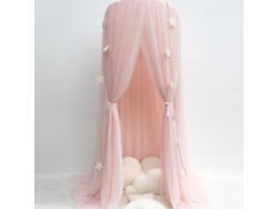 Cama con dosel mosquitera para niño KKVOGMLE Rosa (31,5x29,5x15,7 cm)