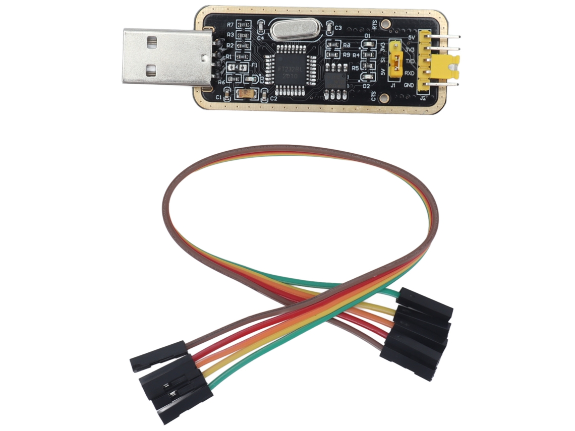 Módulo Ft232, Adaptador Usb A Serie Ttl, Grado Industrial, 3 Chips Led, 3 Modos De Alimentación.