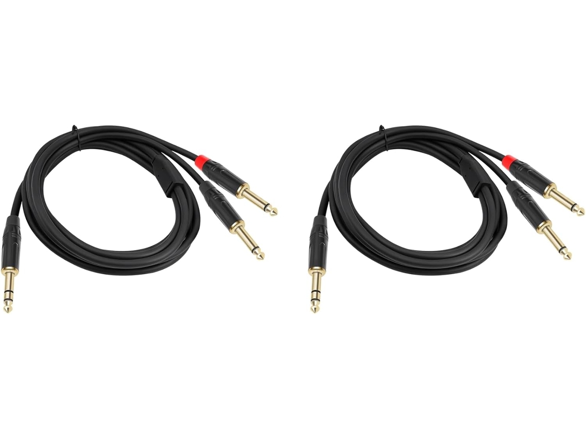 Cable Divisor En Y Estéreo 2x De 6" (35 Mm) A 2" (mono)