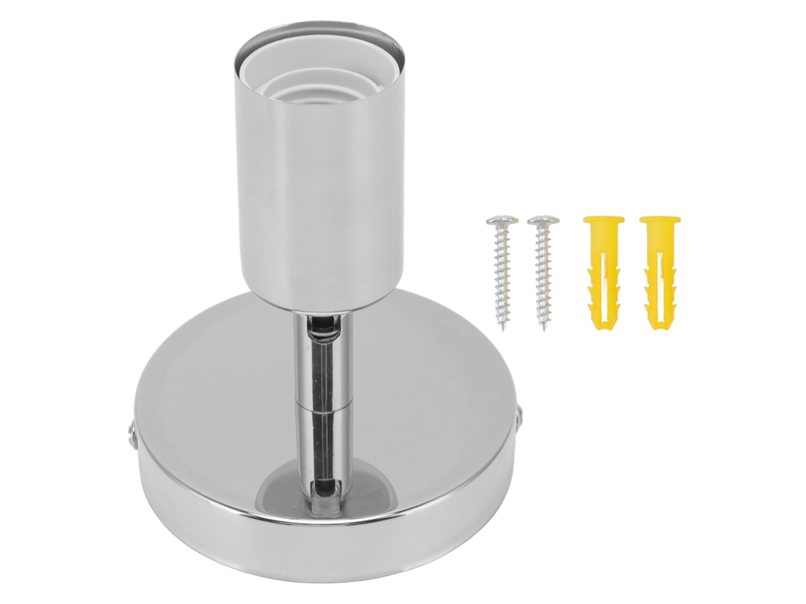 Lámpara de pared ajustable 180°, base E27 E26 en hierro para decoración de dormitorio y sala de estar.