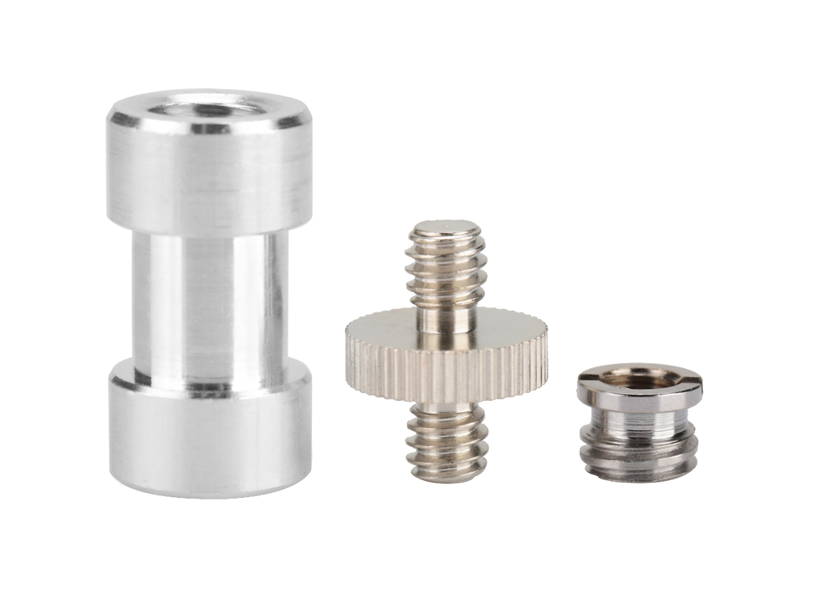 NEVEANCE Adaptador de Tornillos Metálico 1/4" 3/8" para Trípode, Soporte de Luz, Paraguas, Cámara