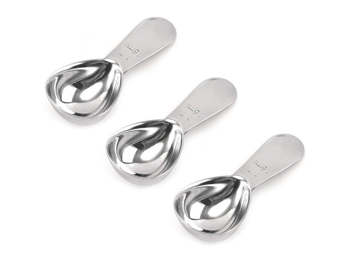 2026da-cucharas Medidoras De Acero Inoxidable 3 Piezas, 1 Cucharada (15ml) Para Café, Azúcar, Harina Y Especias