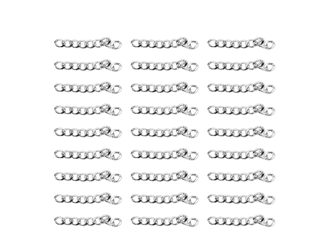 Cadenas De Aluminio De 10 Metros, Elegantes Y Duraderas, Para Hacer Joyas, Collares Y Pulseras, Color Plateado, Lv482027