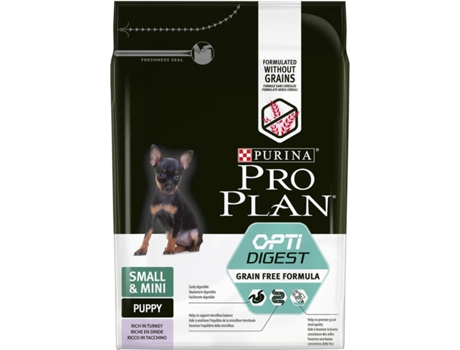Pienso para Perros PURINA PRO PLAN Grain-Free Small & Mini Puppy Sensitive Digestion (2.5Kg - Seco - Junior - Sabor: Pavo)