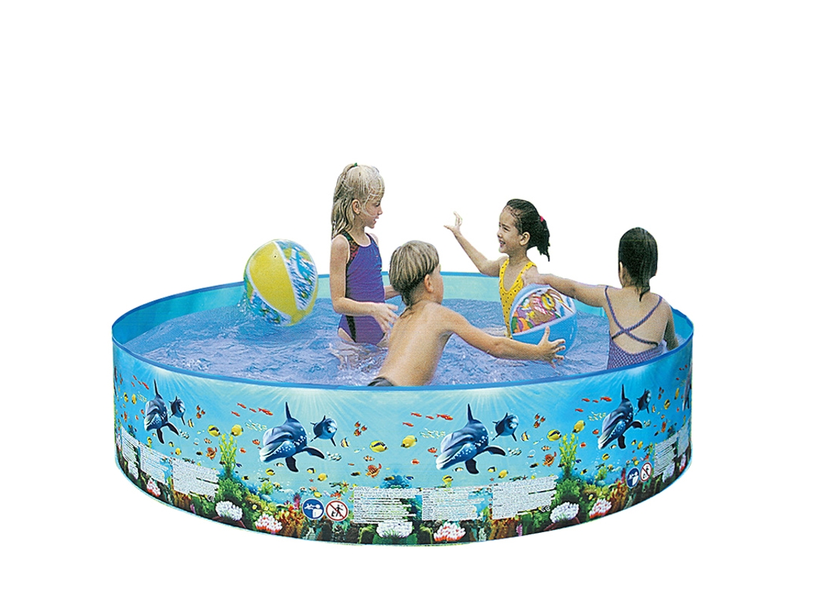 Piscina Redonda Plegable De Plástico Rígido No Inflable Para Bebés, Niños, Adultos Y Toda La Familia.