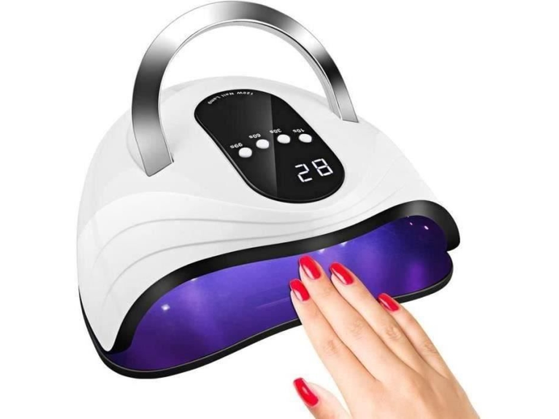Kit de secador de uñas con lámpara UV Gs32852-120W pantalla LCD grande con 4 temporizadores para esmalte de uñas semipermanente YWEI