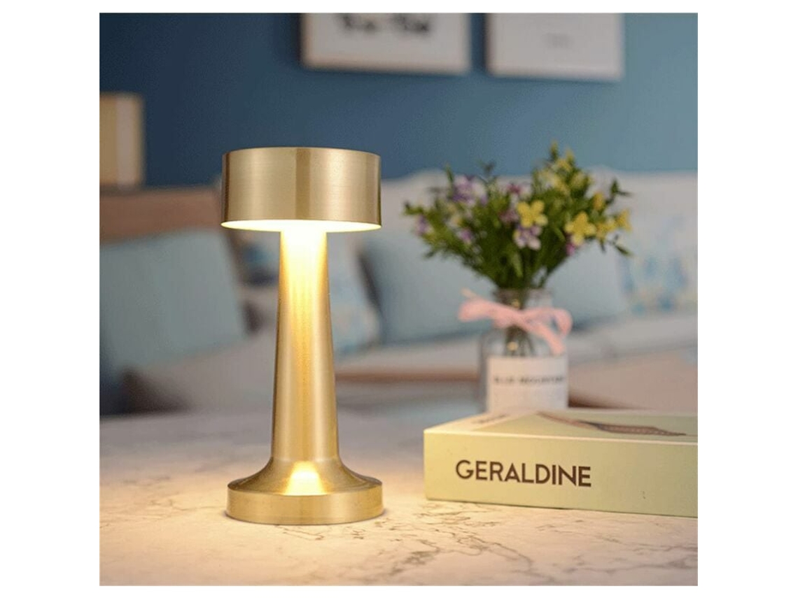 Luz nocturna portátil con diseño moderno y elegante, iluminación personalizable, lámpara de mesa recargable inalámbrica con base antideslizante.