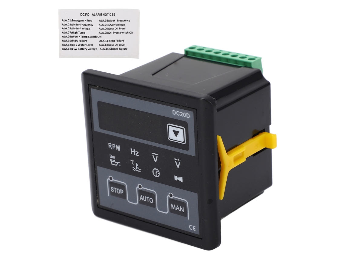 2026-controlador De Generador Dc20d Con Pantalla Led De 5 Dígitos Para Generador Diesel Aire Refrigerado Ac20‑276v