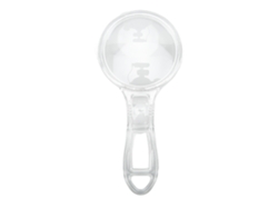 Mini Lupa Transparente, Compacta, Portátil Y Duradera Para La Lectura Infantil, Tanto En Interiores Como En Exteriores.