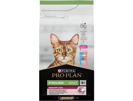 Pienso para Gatos PURINA OptiSavour Dual Flavour CodFish & Trout (1.5Kg - Adulto - Castrados - Sabor: Pato)