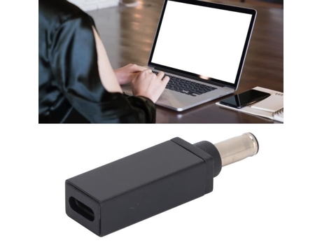 HURRISE Adaptador USB a CC Typec hembra a CC 5 0 x 1 0 mm macho para portátiles
