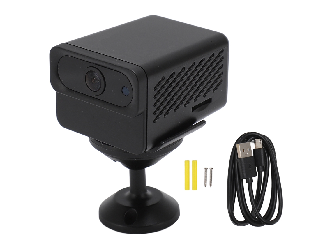 Câmera Mini De Segurança Sem Fio 1080p Visão Noturna Controle Por App Portátil Interior Exterior