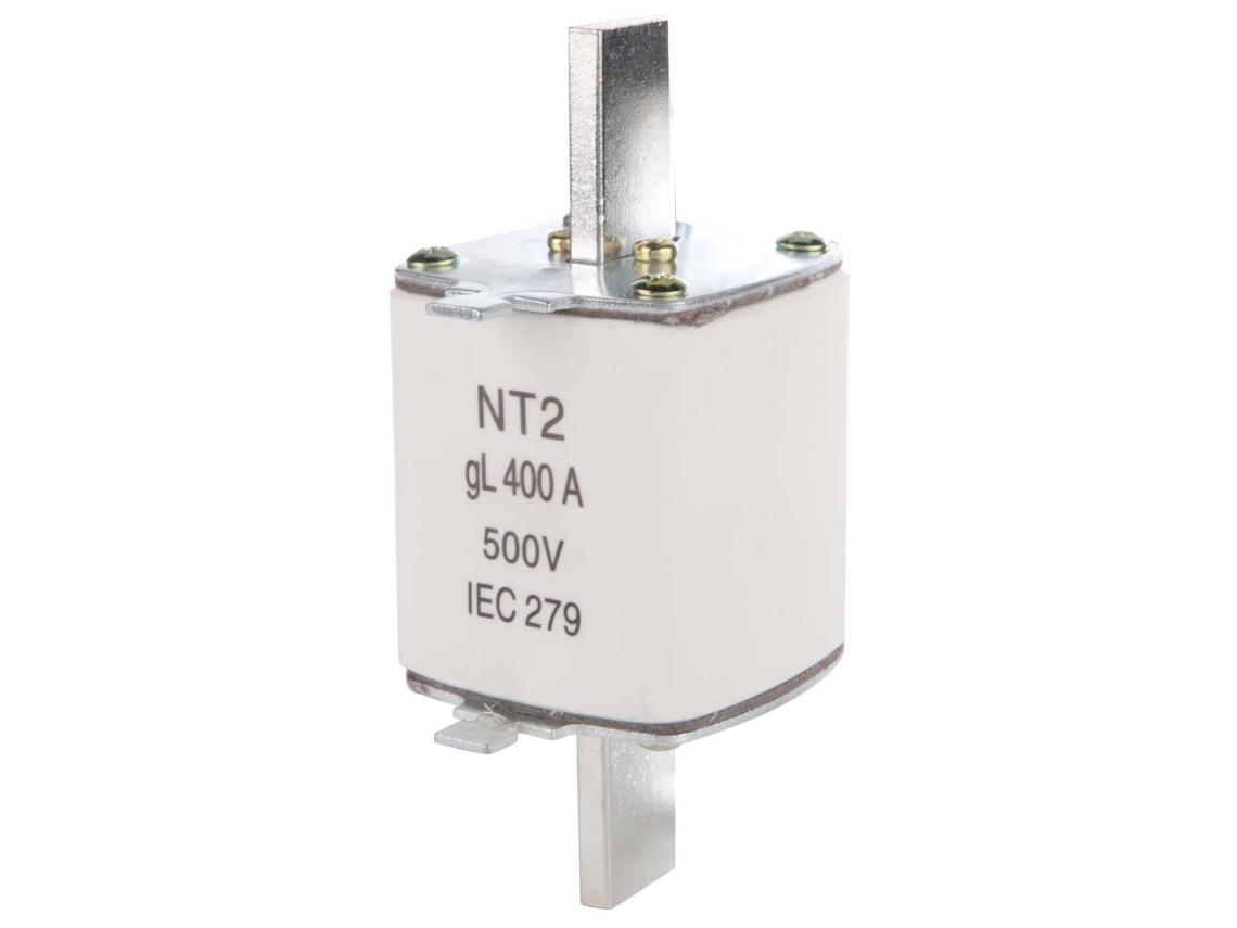 Fusible De Lámina Cerámica Nt2/rt16-2 500v 400a Protección Segura Para Equipos Eléctricos