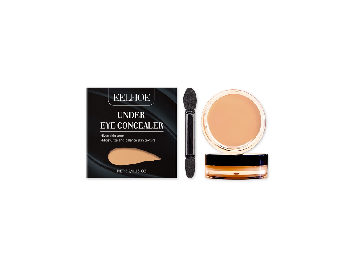 Corrector de ojeras hidratante con acabado natural, disimula ojeras y líneas de expresión, 5 g