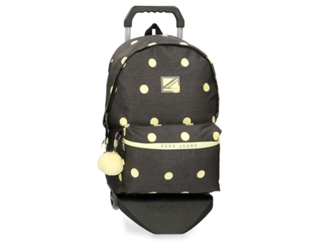 Mochila con Trolleys PEPE JEANS Leire (Negro - 31 x 44 x 17,5 cm)