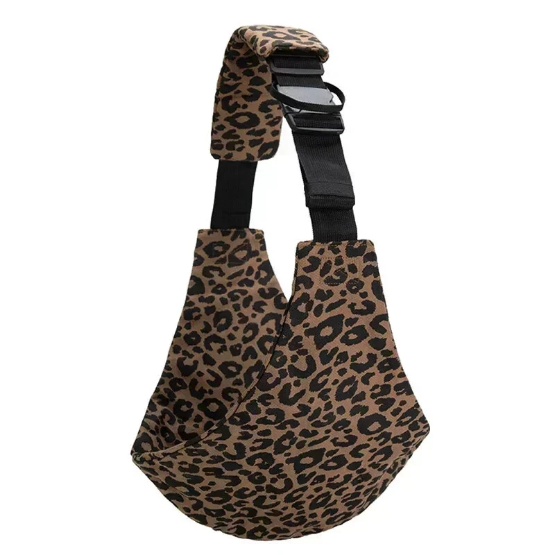 Portabebés Eifson con sujeción a la cadera (estampado de leopardo)
