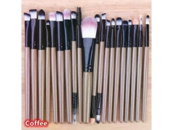 Juego de 20 brochas de maquillaje profesionales con mango de plástico para base, sombras de ojos y maquillaje. Rosewell