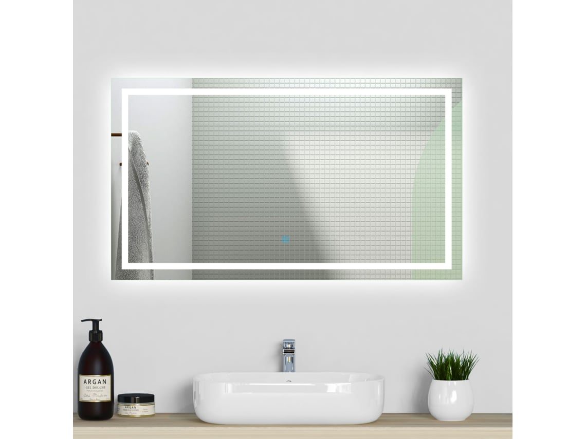 Espejo de baño LED sin cobre 14070cmantivahointerruptor táctil
