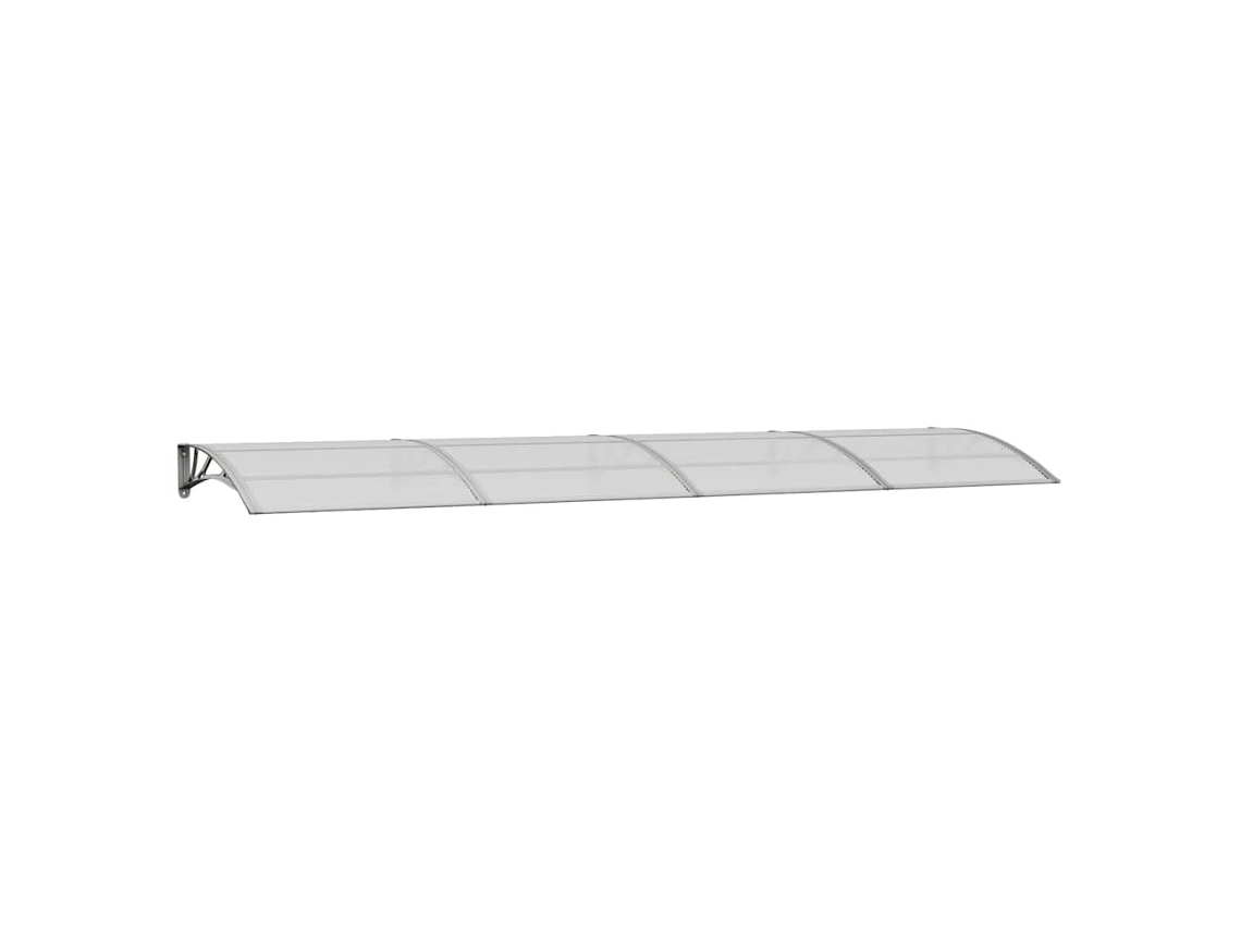Maison Exclusive - Marquesina Para Puerta Gris 400x100 Cm Policarbonato