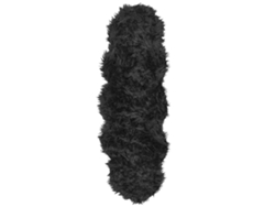 Alfombra de pelo largo BELIANI Mamungari de Acrílico Negro 60x180