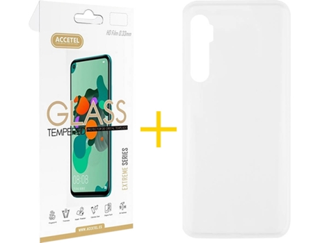 Kit Funda + Protector de Pantalla Xiaomi Redmi Note 10 Lite ACCETEL Liso 2 (Transparente)