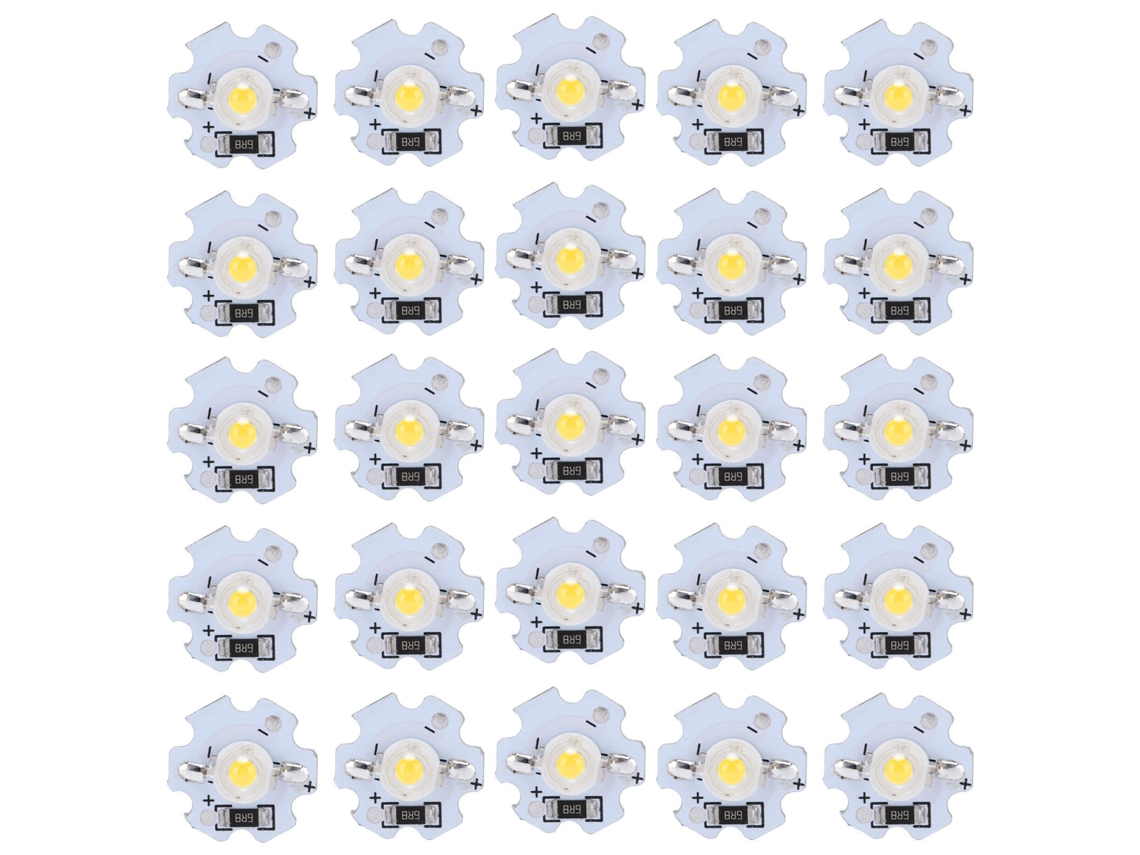 25 unidades de chips LED de 5 V, 200 lm y 1 W (2026) de alta potencia para iluminación DIY, luz natural de 4000-4500 K.