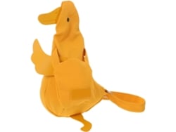 Bolsa De Ombro Feminina, Pequena, Em Lona Amarela, Com Estampa De Patinhos Fofos, Estilo Kawaii.