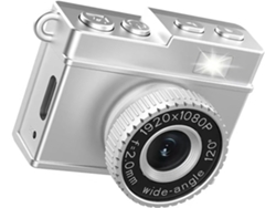 Minicámara retro con lente gran angular de 120° y 1080p, ideal para principiantes en vlogging y fotografía. SFUSHOS