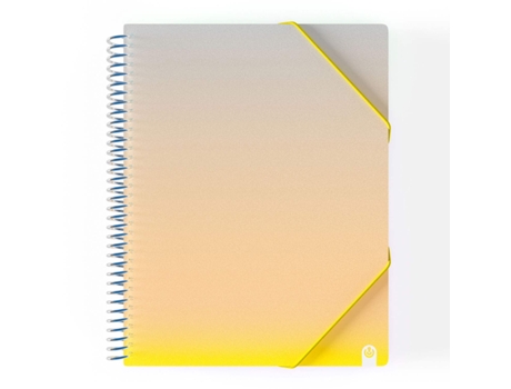 Portafolio CARCHIVO United A4 Espiral con 40 Bolsillos Amarillo 53254019