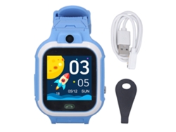 2026-reloj Inteligente Para Niños Impermeable Ip67 Con Llamada 4g Y Mensajes De Voz Azul