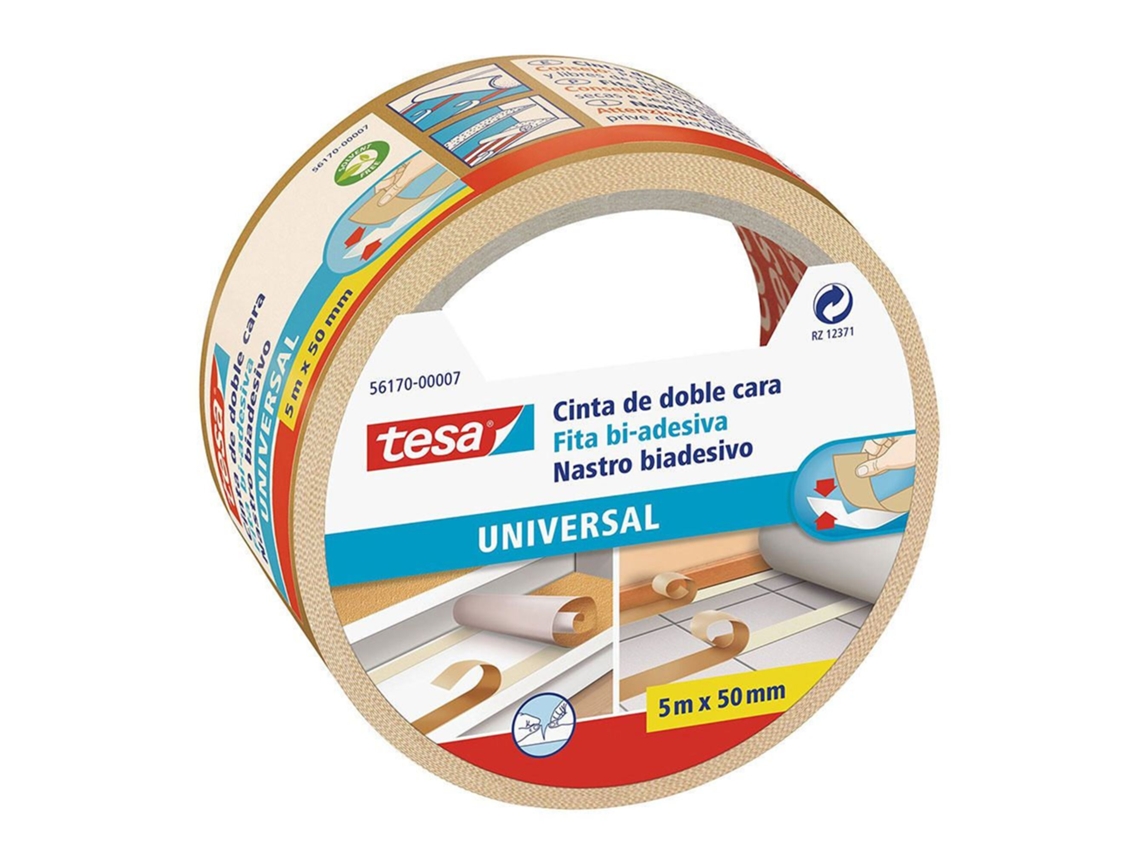 Cinta adhesiva de doble cara universal Tesa de 50 mm x 5 m