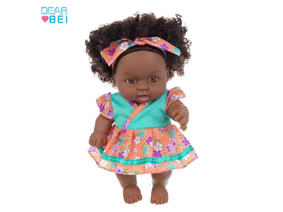 Muñeca Africana Negra De 20 Cm, Muñeca Adorable Teñida Con La Técnica Tie-dye, Muñeca De Consuelo, Juguete Para Niños