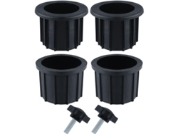 Accesorios Para Base De Sombrilla (6 Piezas) Para Balcón Y Terraza - Negro