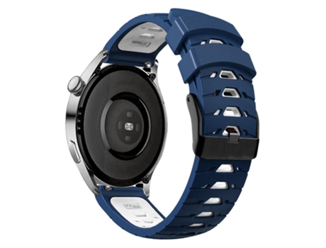 Correa de Silicona con agujeros trapezoidales para Samsung Galaxy Watch 5 40mm/44mm/5 Pro 45mm - medianoche azul blanco
