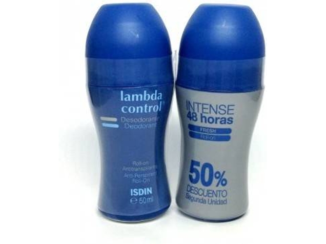 Desodorante ISDIN Lambda Control+Intense 48H Desodorante Roll On (2X50 ml)