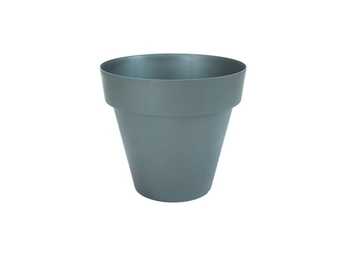 PLASTIKEN TES - Maceta Redonda Clásica Diámetro 22 cm Capacidad 45L Antracita