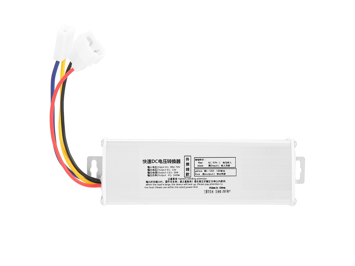 Convertidor de voltaje CC de 36,72 V a 12 V, 20 A, 240 W | Sin marca