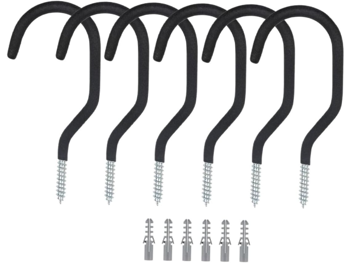 Juego de 6 ganchos reforzados para bicicleta. Slowmoose