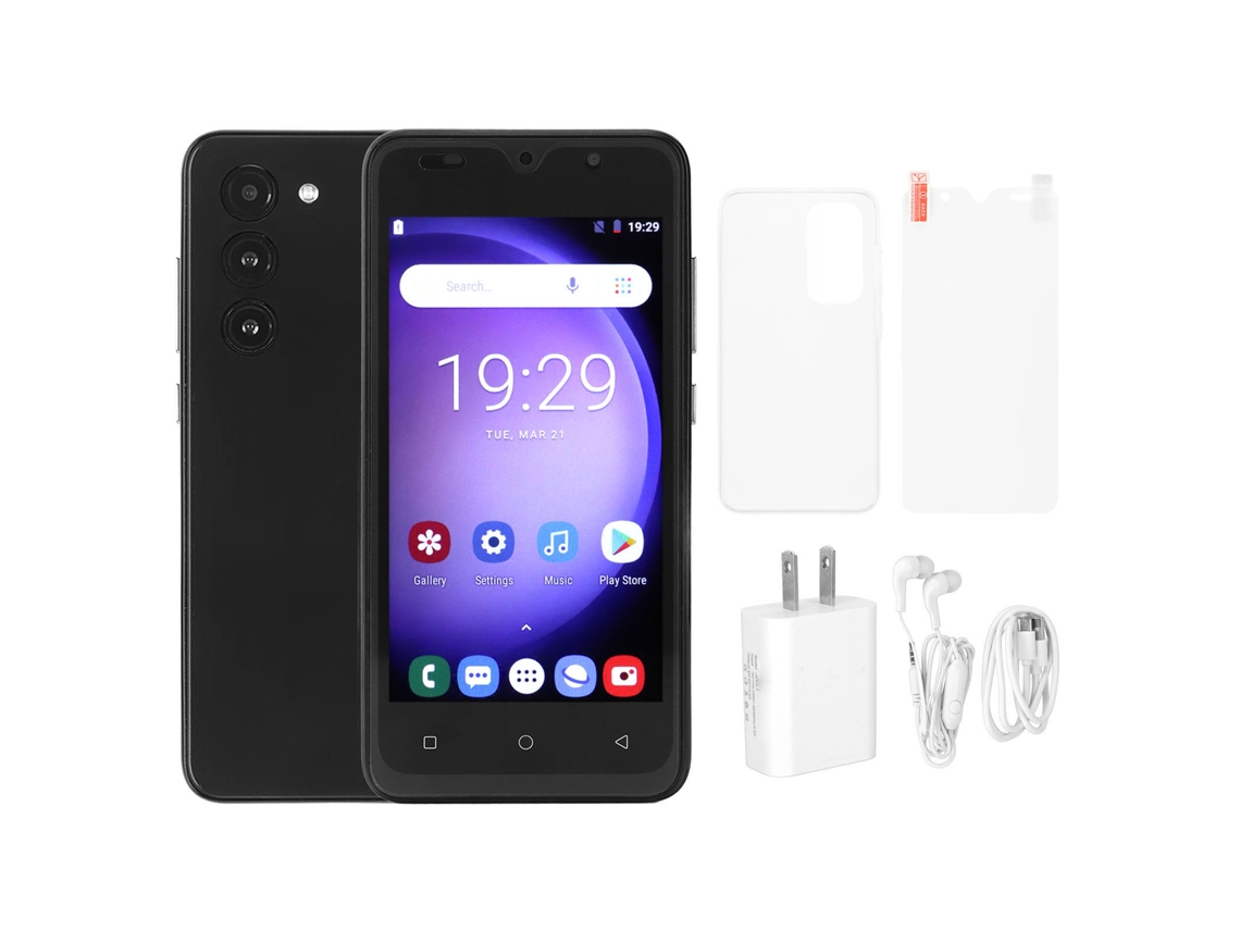 Smartphone S23+ De 5 Pulgadas, 3g, Android 10, 4 Gb De Ram, 32 Gb De Rom, Doble Chip, Doble Modo De Espera, Color Negro, Enchufe Estadounidense.